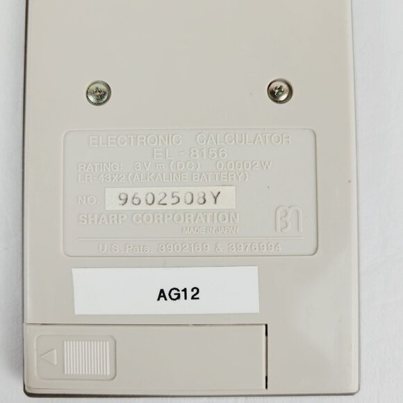 Sharp EL 8156 Conversion Calculator With Cover Vintage Working - Picture 4 of 4